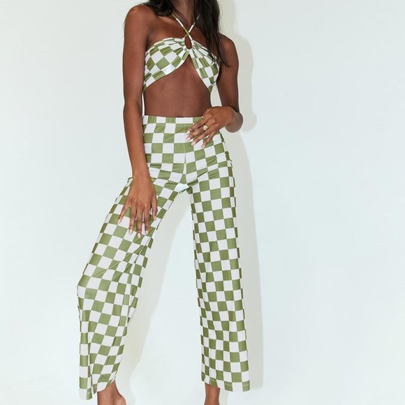 ✔️#94 NEW PRINCESS POLLY LATIANA SET GREEN CHECKERBOARD - Picture 5 of 5